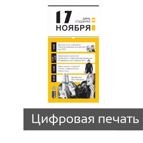 Плакаты цифровая печать